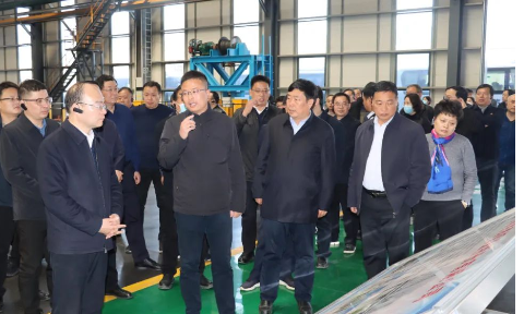 義馬市黨政考察團蒞臨明泰鋁業參觀考察