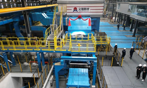 喜訊！義瑞新材熱軋生產線精軋機成功穿帶